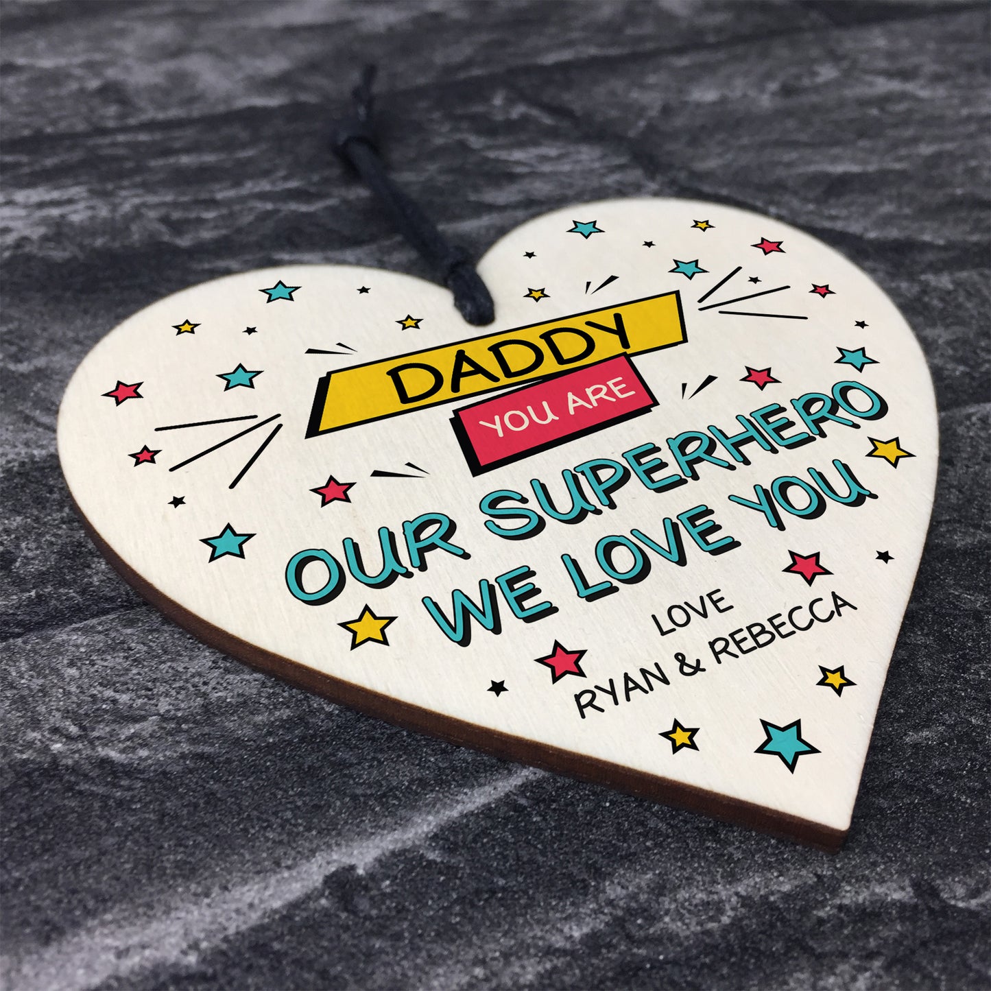 Fathers Day Birthday Gift For Daddy Personalised Superhero Gift