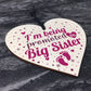 Big Sister Gift From Bump Wood Heart Newborn Baby Christmas