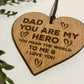 Dad Gifts For Fathers Day Birthday Engraved Heart Gift For Him
