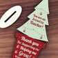 Christmas Gift For Amazing Teacher Wood Christmas Tree Thankyou