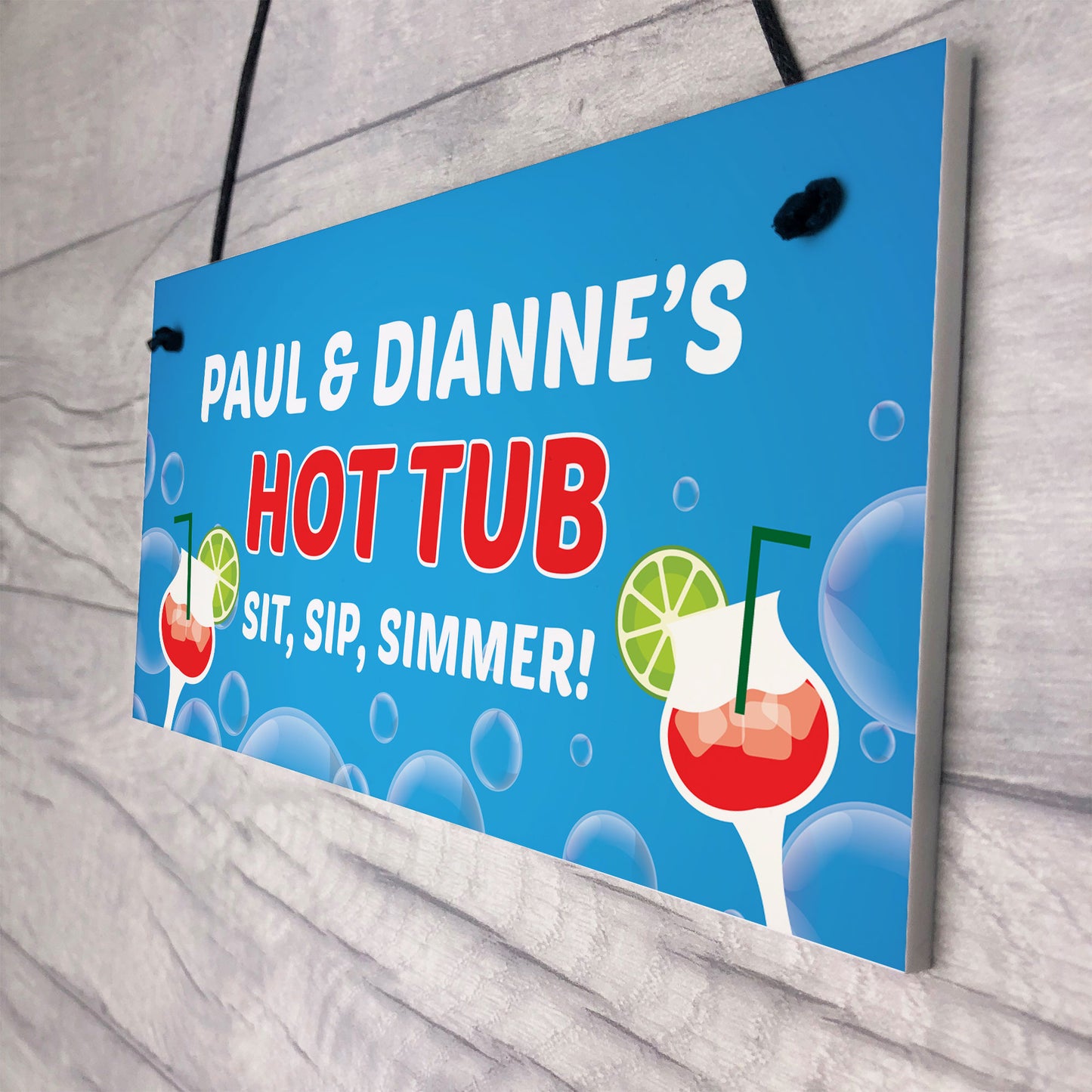 Funny Hot Tub Decor Personalised Hot Tub Sign Accessories Garden