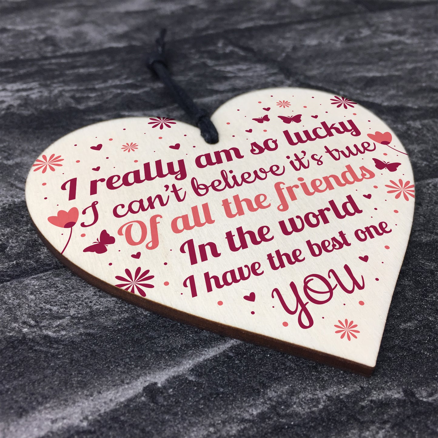 Best Friend Gifts For Women Wooden Heart Best Friend Card Thanks