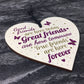 Best Friends Friendship Gifts Handmade Wood Heart Keepsake Sign