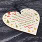 Handmade Teacher Gift Wooden Heart Thank You Leaving Gift