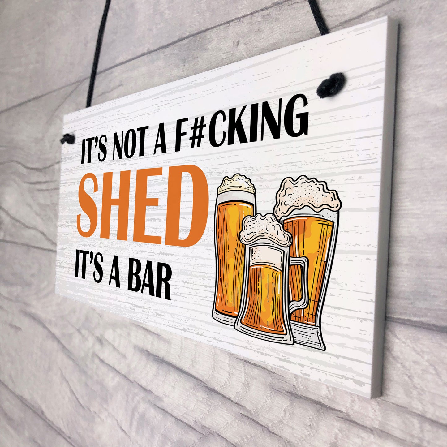 Funny Joke ITS A BAR Sign Shed Sign Home Bar Sign Hanging Plaque