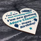Birthday Gifts For Him Wooden Heart Gift For Dad Grandad Uncle