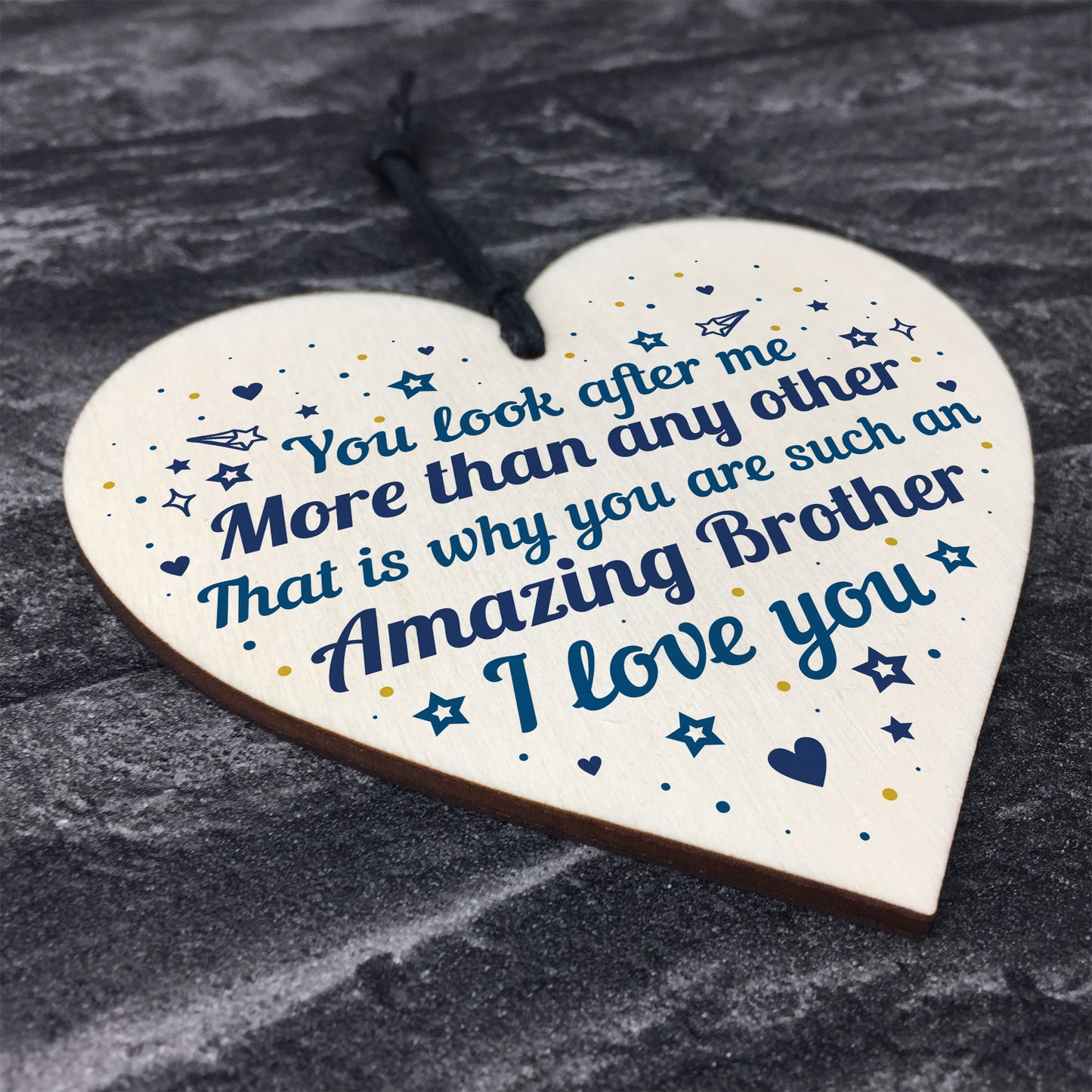 Brother Birthday Gift Heart Brother Christmas Card Gifts For Him
