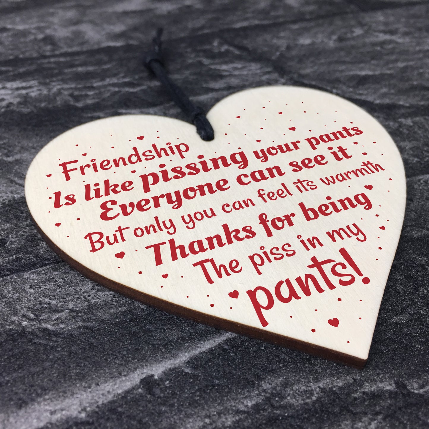 Friendship Best Friend Gift Funny Thank You Birthday Wooden Gift