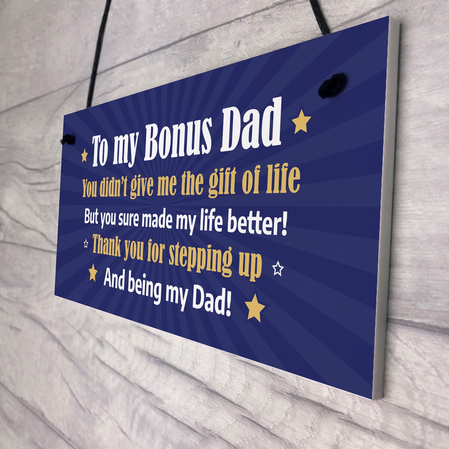 Step Dad Gifts Thank You Gift For Dad Bonus Dad Sign Fathers Day