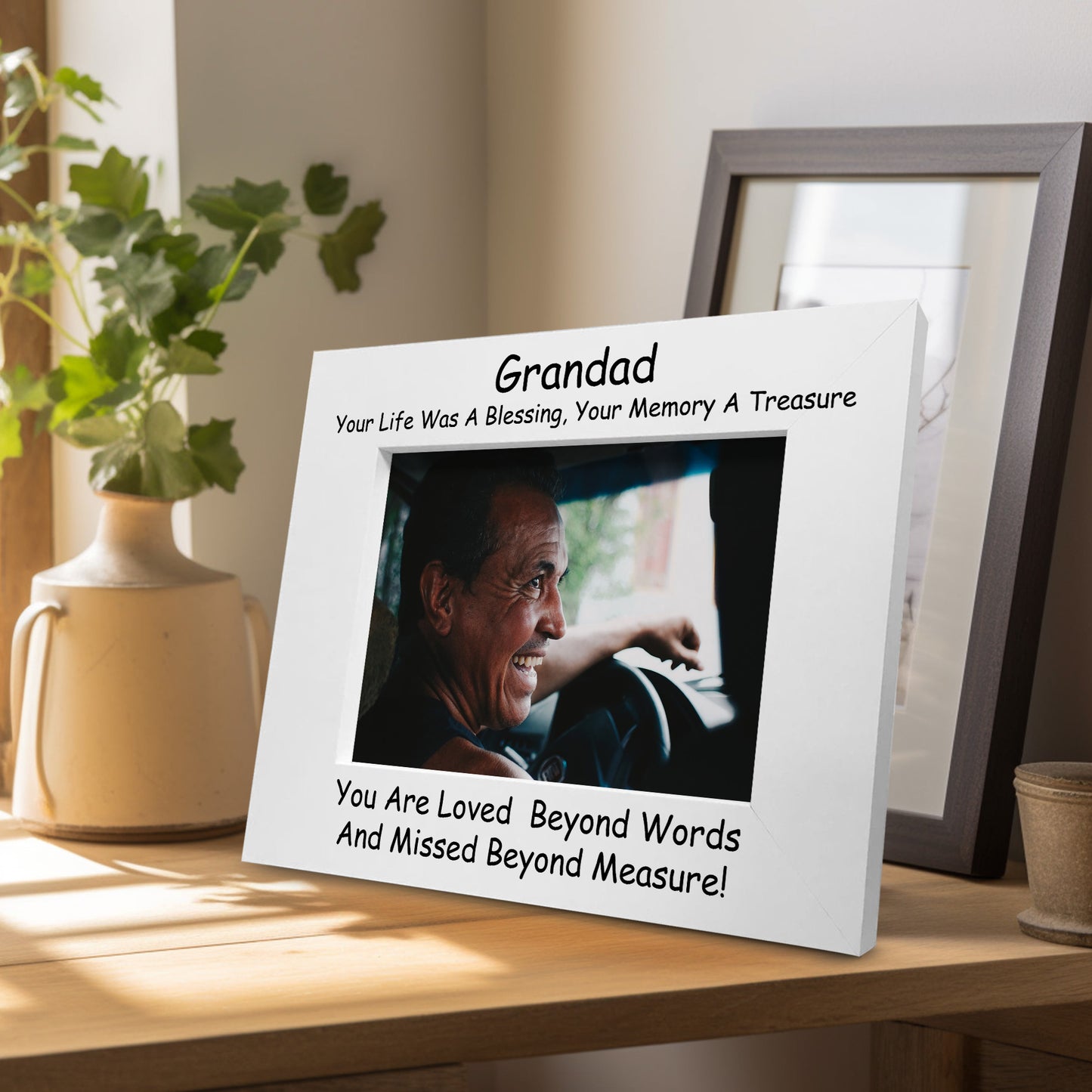 Grandad Memorial Photo Frame In Memory Gift For Grandad Family