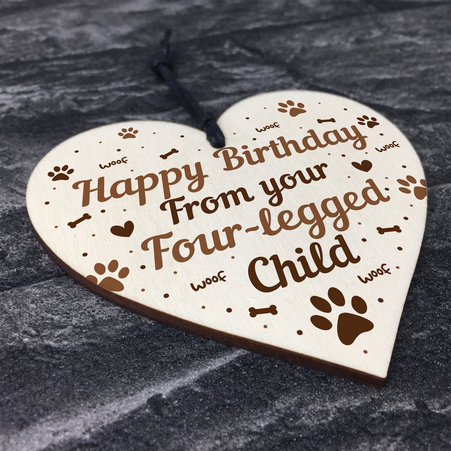 Funny Mum Dad Birthday Gift Mum Dad Birthday Card Wood Heart