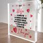 Gifts for Wife Acrylic Block Birthday Gifts For Her Wife Gifts