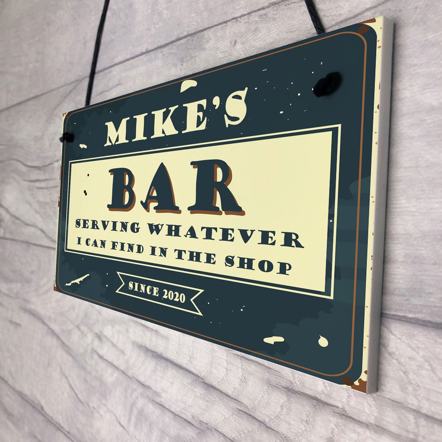 Novelty Bar Decor Personalised Home Bar Signs Funny Man Cave