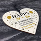 40th Birthday Funny Gift For Men Women Him Her Wood Heart Gift