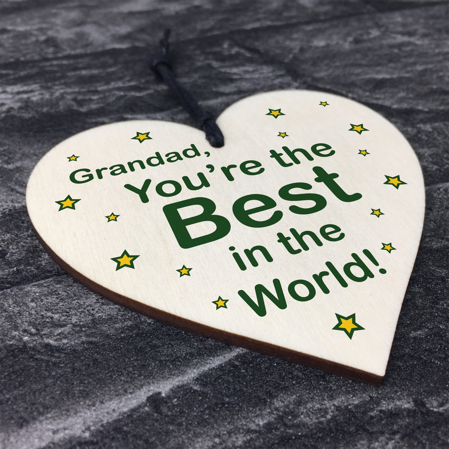 Best Grandad Gifts Wood Heart Fathers Day Birthday Gift