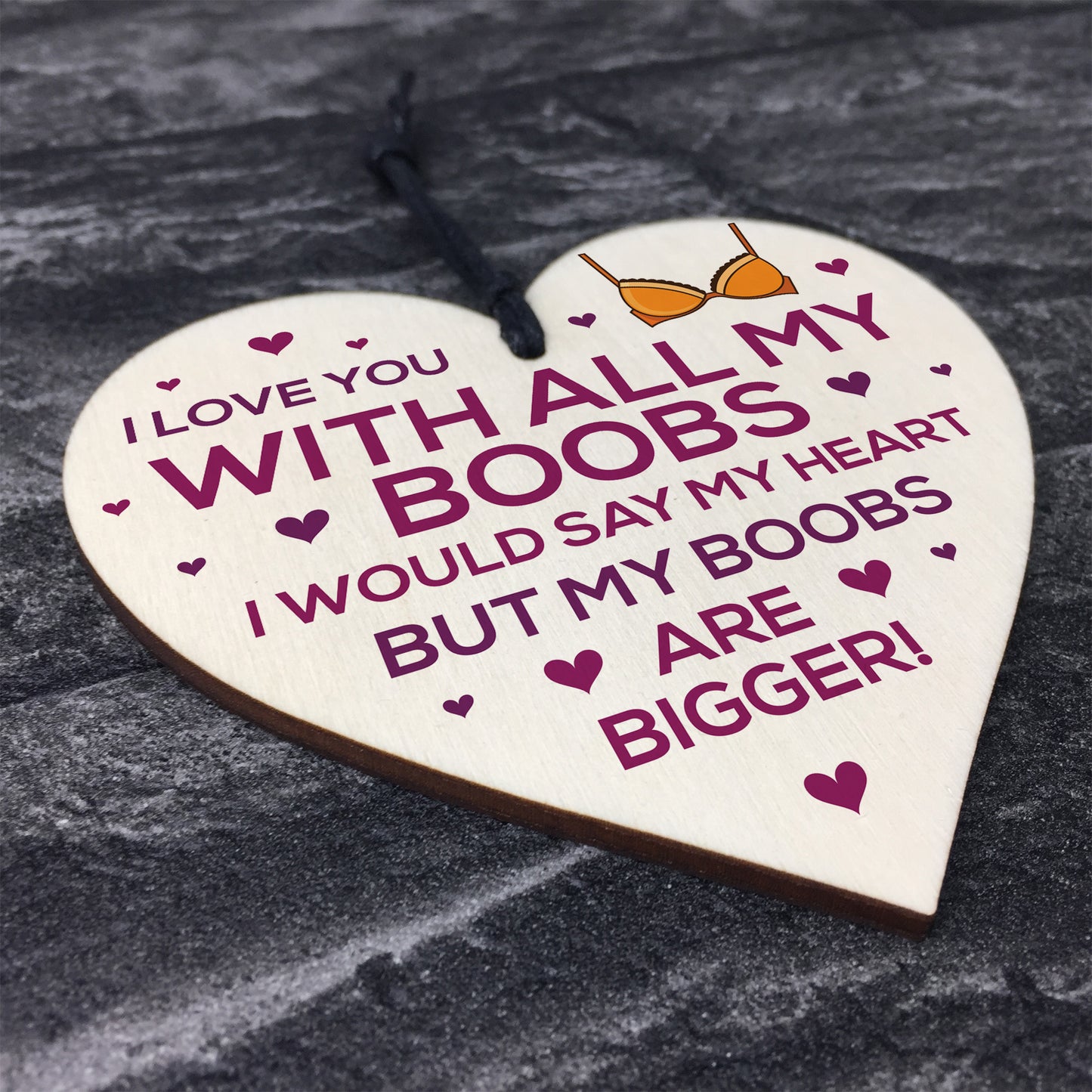 Love You Plaque Funny Anniversary Christmas Gift Husband
