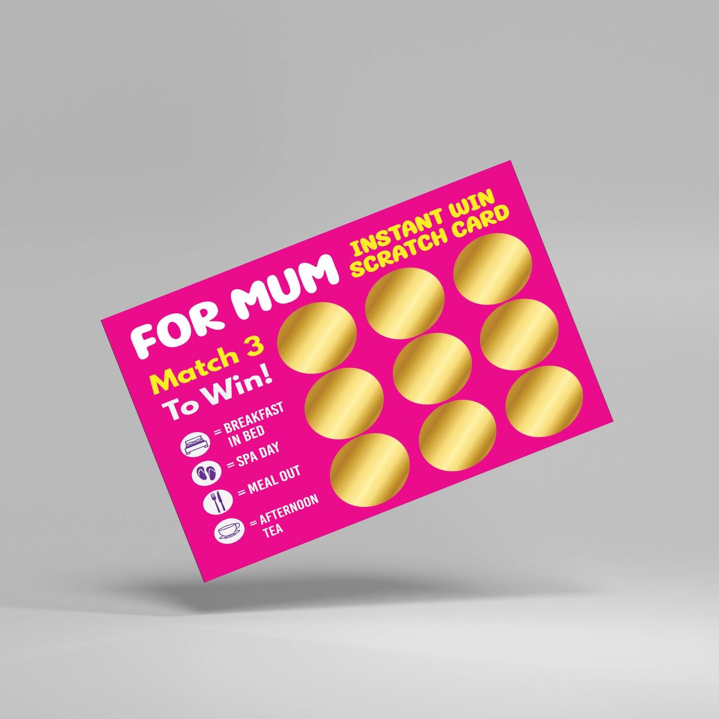 Surprise Scratch Card Gift Mum Mothers Day Christmas Birthday