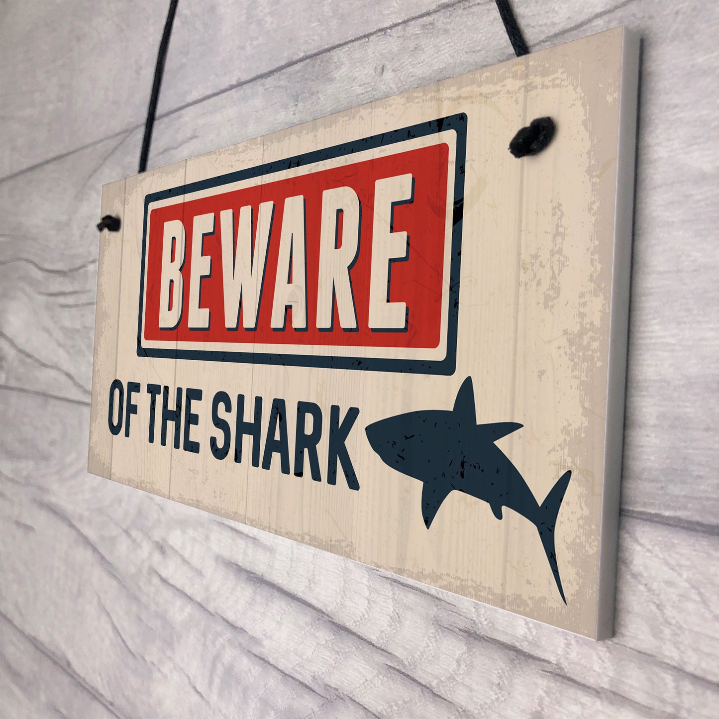 Funny Beware Of The Shark Hot Tub Sign Novelty Lazy Spa Signs