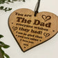 Dad Gift Engraved Heart Fathers Day Birthday Gift For Him