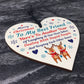 Best Friend Christmas Gift Poem Heart Christmas Decoration Gift