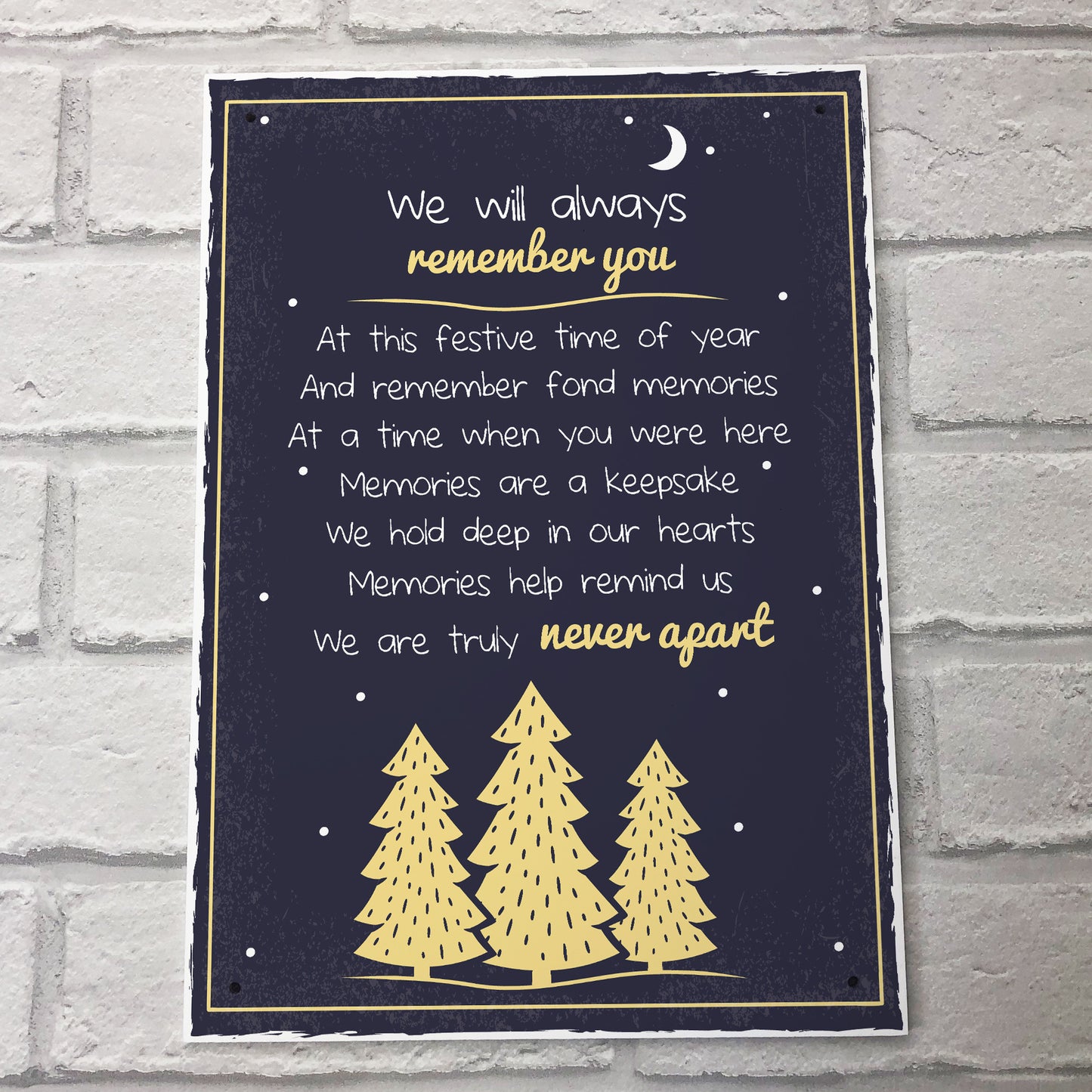 Christmas Memorial Sign Christmas Tree Decoration Nan Mum Dad