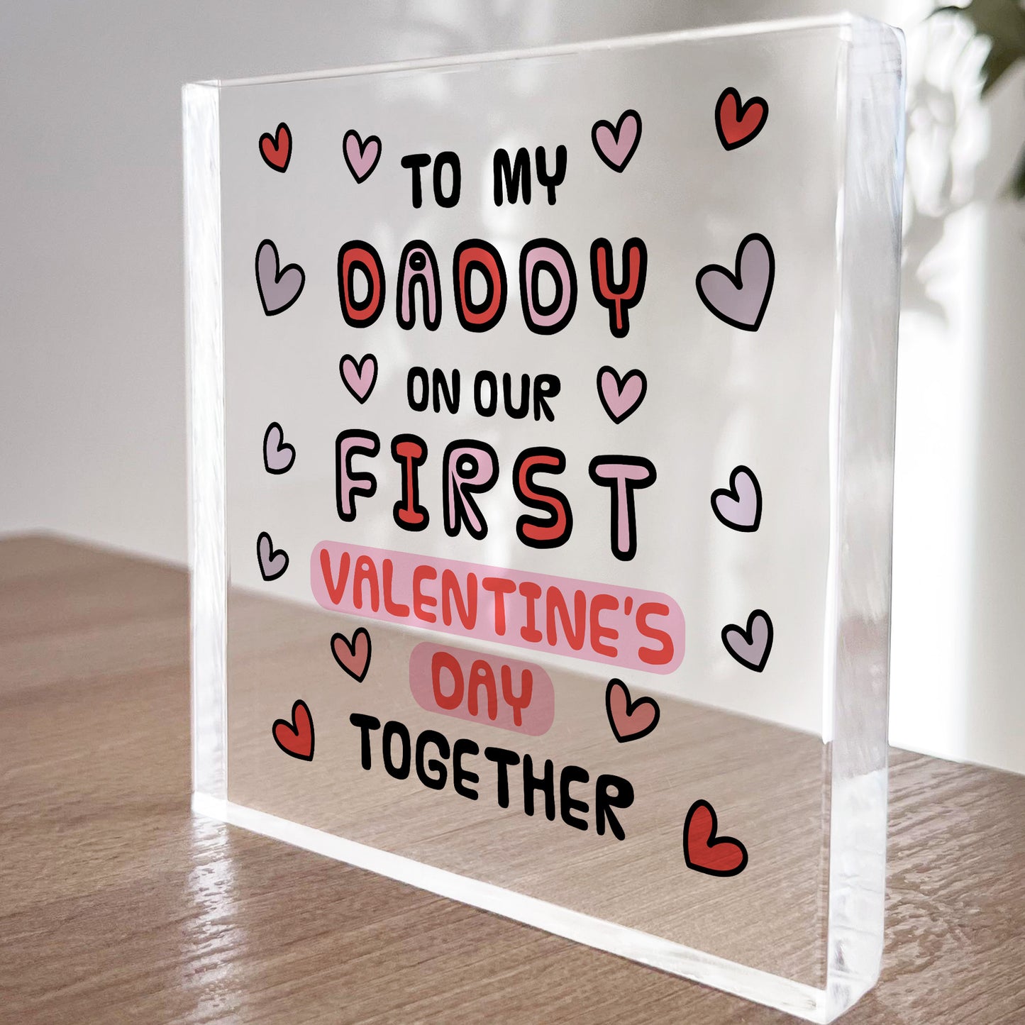 To My Daddy First Valentine's Day Gift For New Dad From Baby