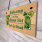 Shabby Home Bar Sign For Garden Summerhouse Shed Hanging Sign