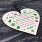 Baby's First Christmas Wooden Heart Bauble Tree Decoration Gift