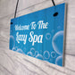 Novelty Hot Tub Lazy Spa Decor Signs Hanging Garden Shed Home